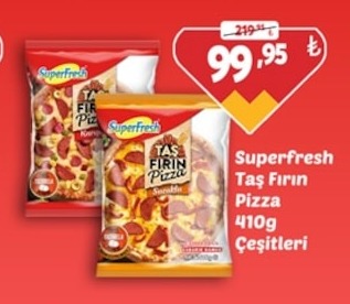 Superfresh Tas Firin Pizza Cesitleri 410G