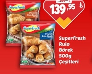 Superfresh Rulo Börek 500G Çeşitleri