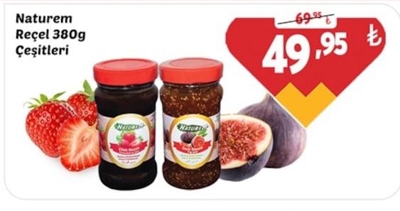 Naturem Reçel 380G Çeşitleri