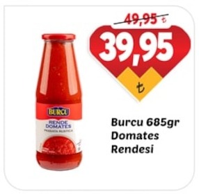Burcu 685Gr Domates Rendesi