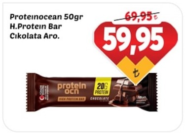 Proteinocean 50Gr H.Protein Bar Çikolata Aro.