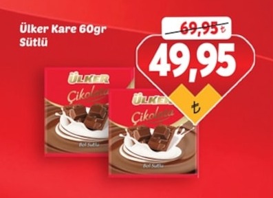 Ülker Kare 60Gr Sütlü