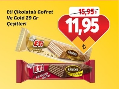 Eti Çikolatalı Gofret Ve Gold 29 Gr Çeşitleri