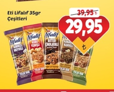 Eti Lifalif Yulaflı Bar Çeşitleri 35Gr