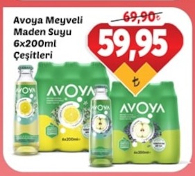 Avoya Meyveli Maden Suyu 6X200Ml Çeşitleri