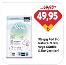 Sleepy Ped Bio Natural S.Eko Veya Günlük S.Eko Çeşitleri