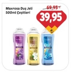 Maxrosa Duş Jeli 500Ml Çeşitleri