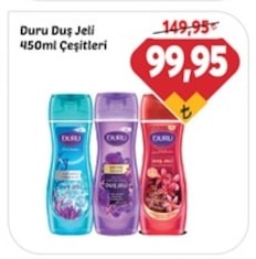 Duru Duş Jeli 450Ml Çeşitleri