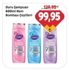Duru Şampuan 600Ml Nem Bombası Çeşitleri