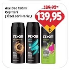 Axe Deo 150Ml Çeşitleri (Özel Seri Hariç)