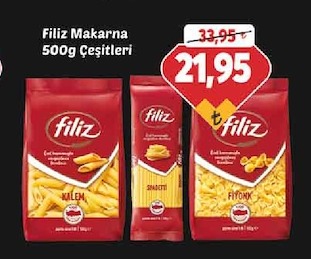 Filiz Makarna 500G Çeşitleri