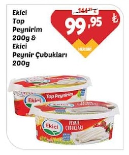 Ekici Top Peynirim 200G & Ekici Peynir Cubuklari 200G