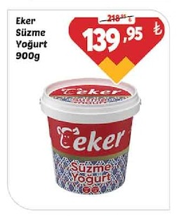 Eker Süzme Yoğurt 900G