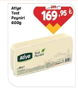 Atiye Toast Peyniri 600G
