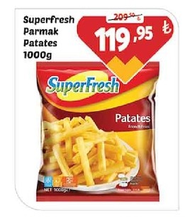 Superfresh Parmak Patates 1000G
