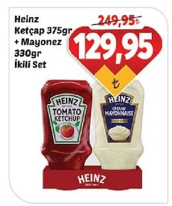 Heinz Ketçap 375Gr + Mayonez 330Gr İkili Set