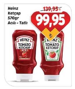 Heinz Ketçap 570Gr Acılı - Tatlı