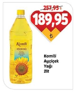 Komili Ayçiçek Yağı 2Lt