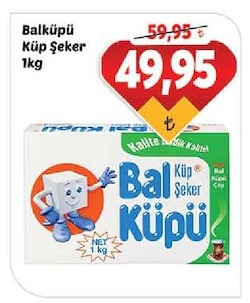 Balküpü Küp Şeker 1Kg