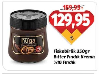 Fiskobirlik 350Gr Bitter Fındık Krema %16 Fındık