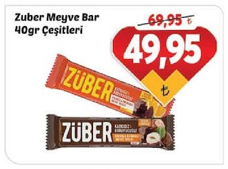 Zuber Meyve Bar 40Gr Çeşitleri