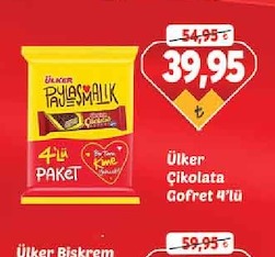 Ülker Çikolata Gofret 4Lü Paket