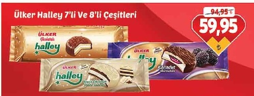 Ülker Halley 7'Li Ve 8'Li Çeşitleri