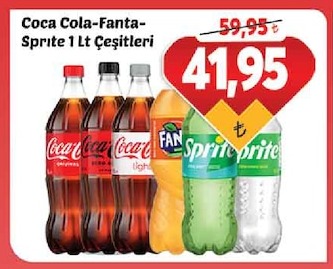 Coca Cola-Fanta-Sprite 1 Lt Çeşitleri