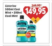 Listerine 500Ml Cool Mint + 250Ml Cool Mint