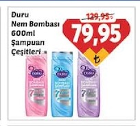 Duru Nem Bombası Şampuan 600Ml Çeşitleri