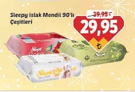 Sleepy Islak Mendil 90'Lı Çeşitleri