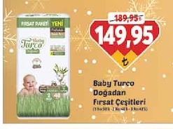 Baby Turco Doğadan Fırsat Çeşitleri 2*40'Lı