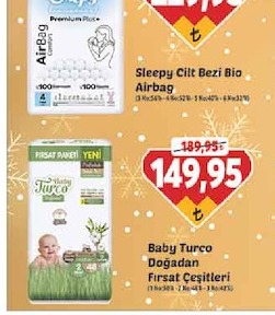 Sleepy Cilt Bezi Bio Airbag