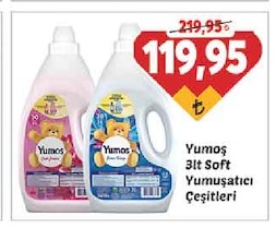 Yumos 3Lt Soft Yumuşatıcı Çeşitleri