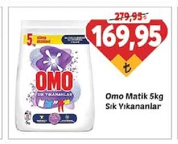 Omo Matik 5Kg Sık Yikananlar