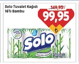 Solo Tuvalet Kağıdı 16'Lı Bambu