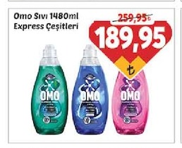 Omo Sıvı 1480Ml Express Çeşitleri