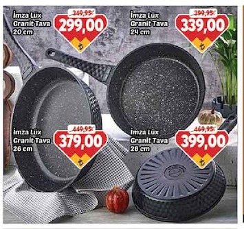 Imza Lüx Granit Tava 20 Cm
