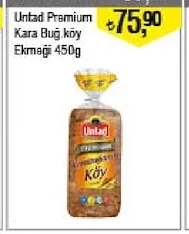 Untad Premium Kara Buğday Köy Ekmeği 450G