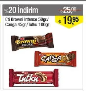Eti Browni Intense 50Gr/ Canga 45Gr./Tutku 100Gr