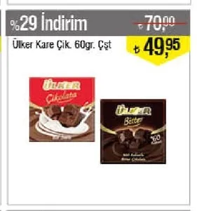 Ülker Kare Çik. 60Gr Çst