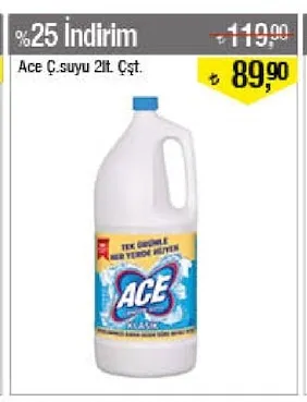 Ace Ç.Suyu 2Lt Çşt