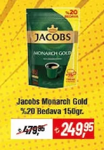 Jacobs Monarch Gold %20 Bedava 150Gr