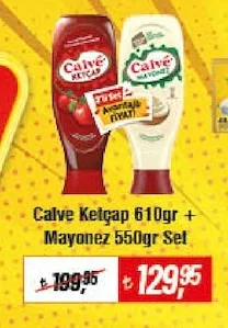 Calve Ketçap 610Gr + Mayonez 550Gr Set