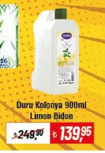 Duru Kolonya 900Ml Limon Bidon