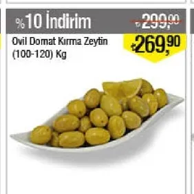 Ovil Domat Kırma Zeytin (100-120) Kg