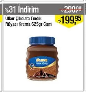 Ülker Çikolata Fındık Rüyası Krema 625Gr Cam