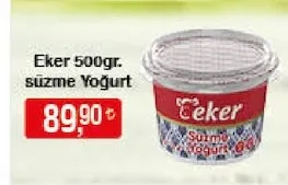 Eker Süzme Yoğurt 500Gr