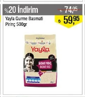 Yayala Gurme Basmati Pirinç 500Gr