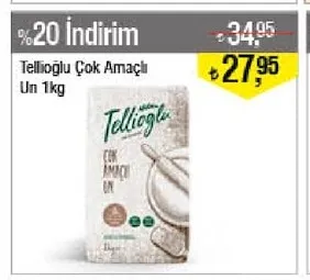 Tellioğlu Çok Amaçlı Un 1Kg